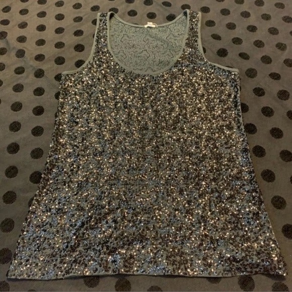 J. Crew Tops - J.Crew Sequin Party Tank XS